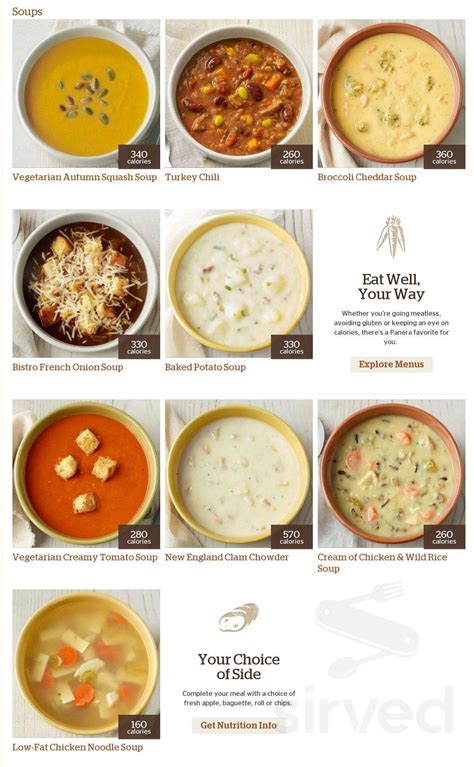 panera today's soup menu